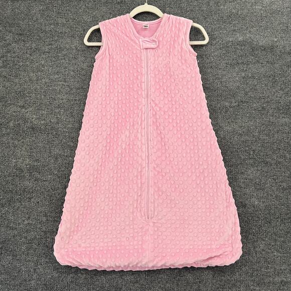 Hudson Baby HB Sleep Sack Zip Up 18-24 Months XL Pink Velour Wearable Blanket - Picture 1 of 10